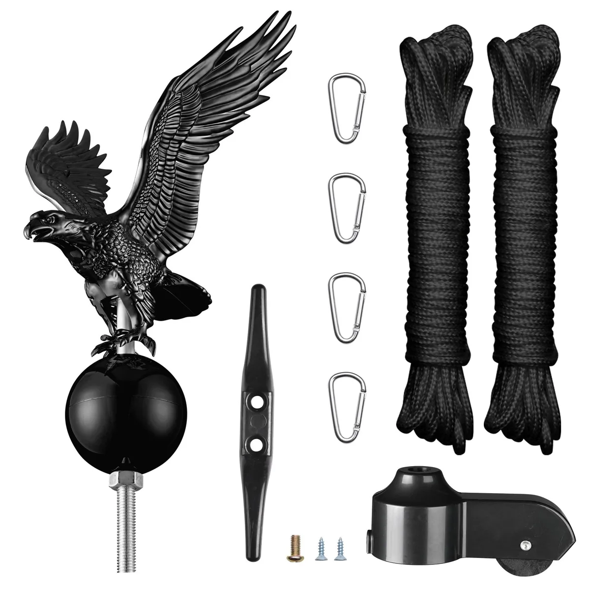Yescom USA, Inc. Yescom USA, Inc. Flag Pole Repair Kit Black Eagle 20 25 30 Ft 2" Diameter — product photo