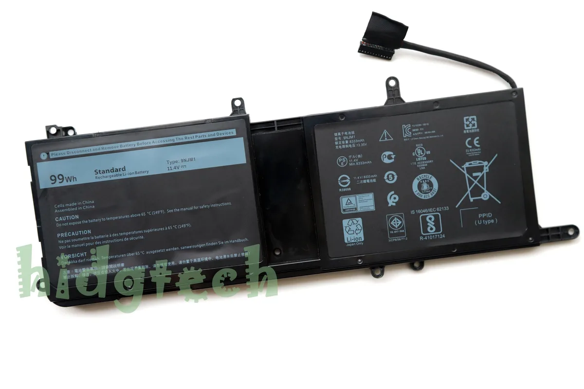 Beisite Beisite 9NJM1 99Wh laptop battery for Alienware 15 R3 R4 17 R4 R5 — product photo