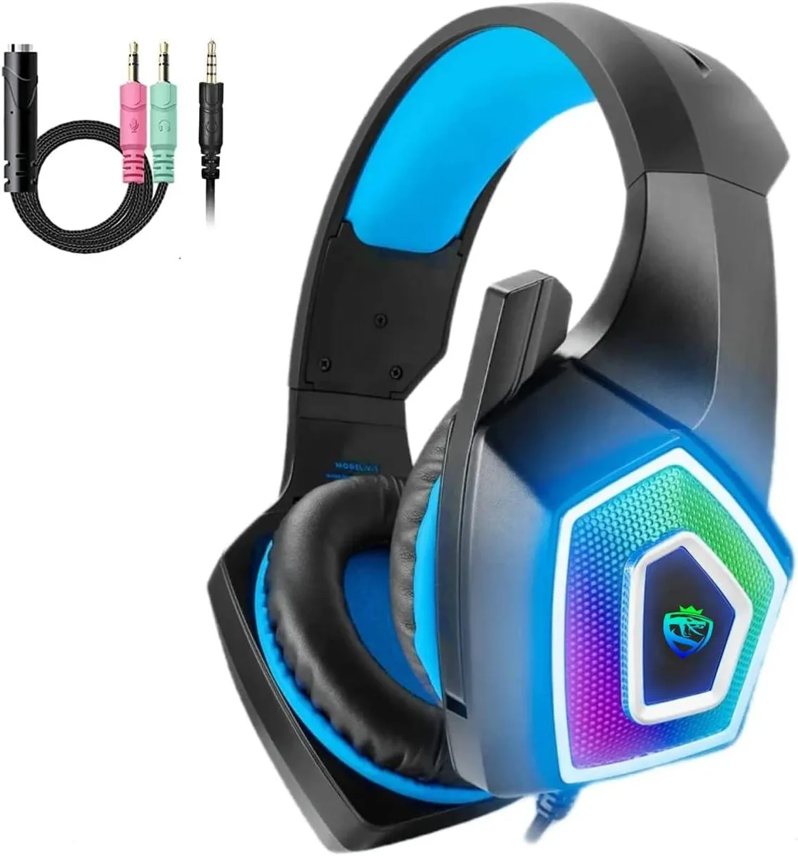 BFKK BFKK Gaming Headset with 120° Mic &amp; LED Light — 335 g — product photo