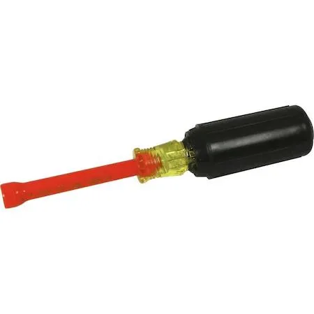 Gray Tools insulated nut driver with orange and yellow cushioned handle