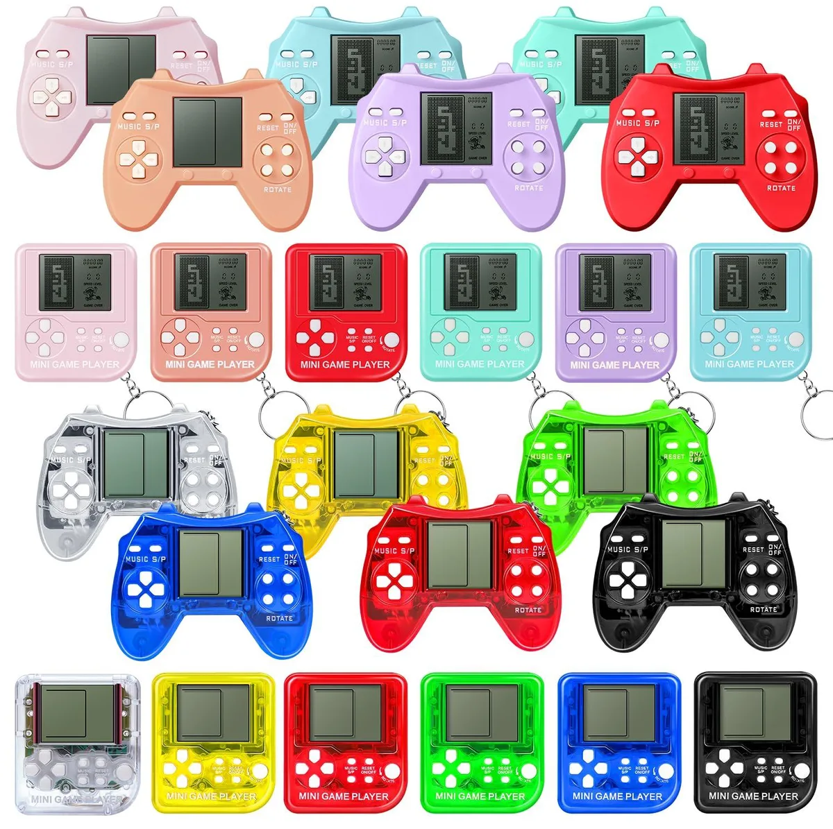  Zenfro-24 24 Pcs Video Game Keychain Hobby Collectible — product photo
