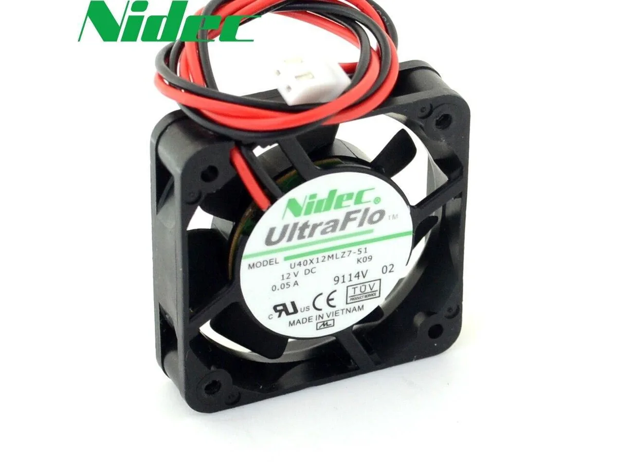Fans Fans 4010 U40X12MLZ7-51 40x40x10mm 12V 0.05A 2-line case fan — product photo