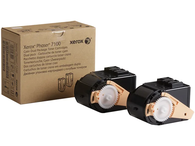 XEROX Xerox 106R02602 High Yield Toner Cartridge Dual Pack Cyan 9000 Pages — product photo