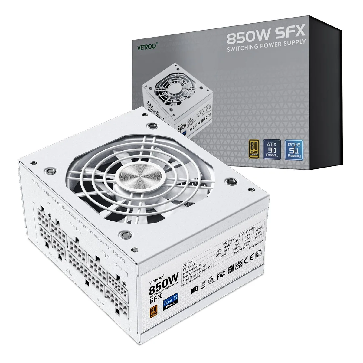 Vetroo Vetroo 850SFX 850W SFX power supply — product photo