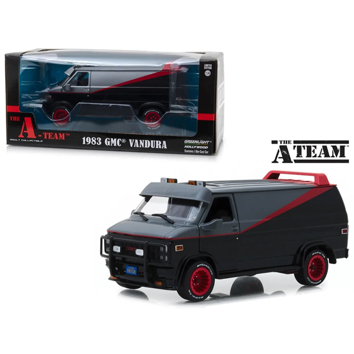 GREENLIGHT GREENLIGHT 84072 1/24 Scale The A-Team 1983 GMC Vandura Van vehicle — product photo