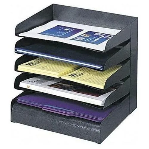 Safco Products Safco Products 3127BL 5-Tier Desk Tray Sorter 12x9.5x11.25 Office Furniture — product photo