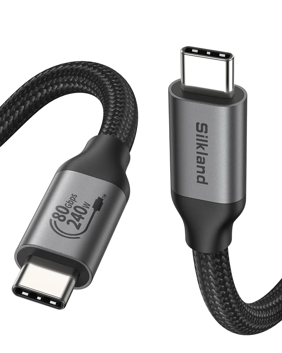 BFKK BFKK 80Gbps USB4 Thunderbolt 5 Cable 3.3FT 120Gbps 240W Braided — product photo