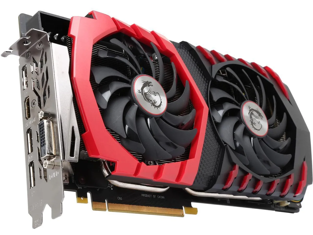 MSI MSI GeForce GTX 1070 GAMING X 8G graphics card — product photo