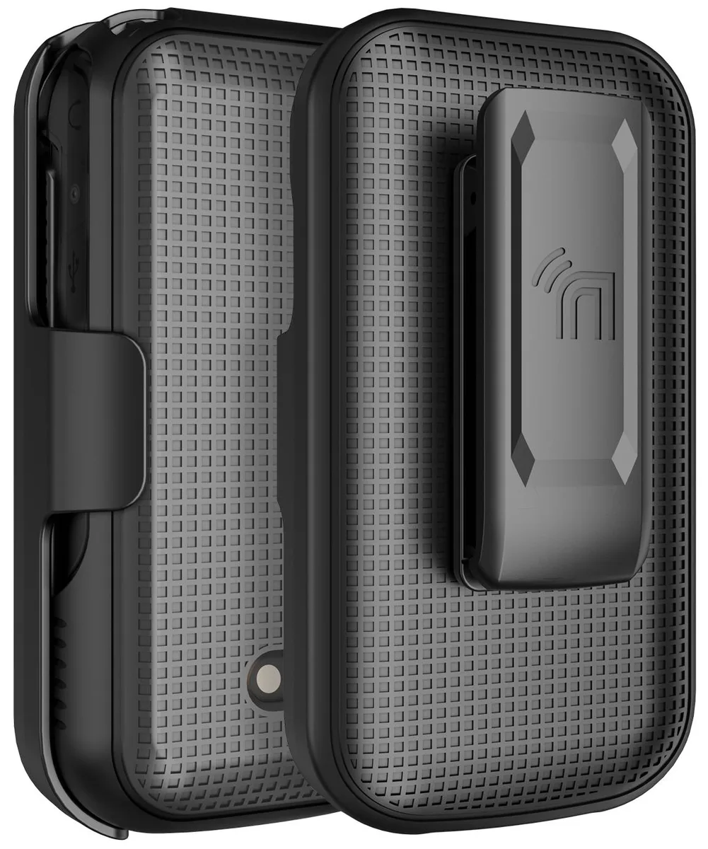 Nakedcellphone Nakedcellphone X320 Hard Case &amp; Belt Clip Holster Combo - Black — product photo