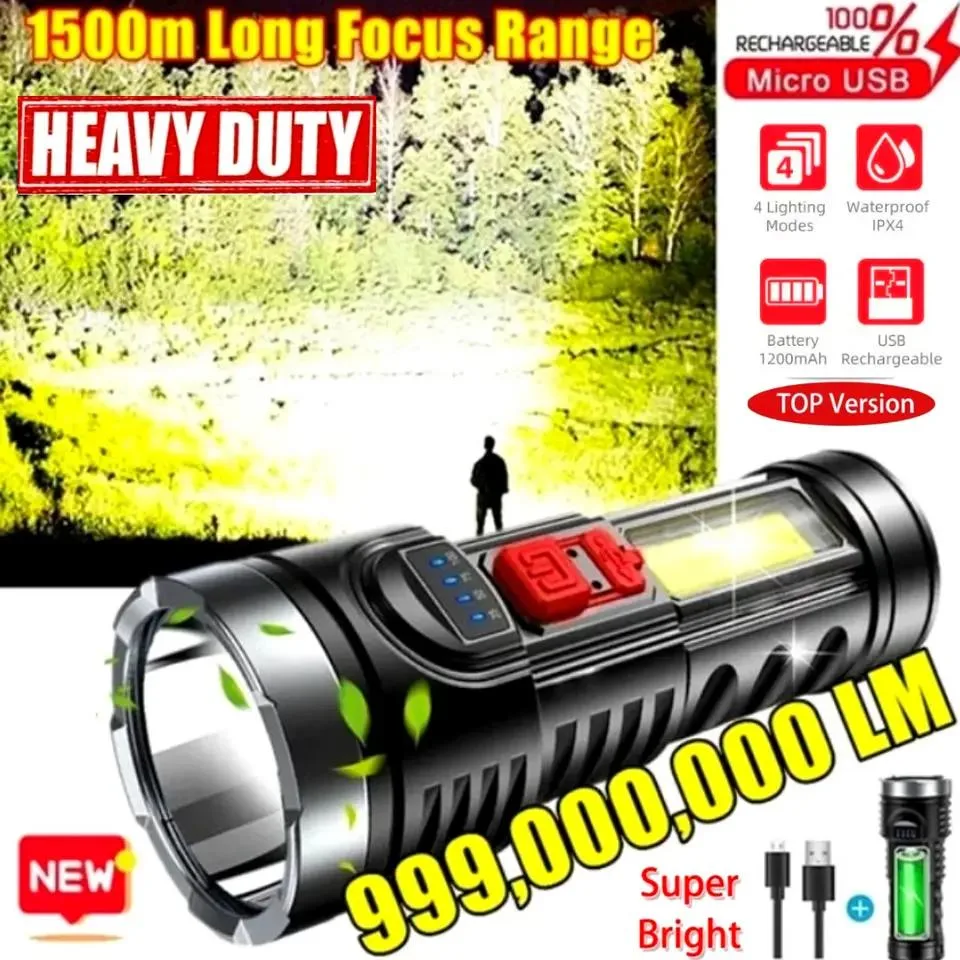 NShi NShi 999000000 LM USB Rechargeable Headlight 1200mAh IPX4 — product photo