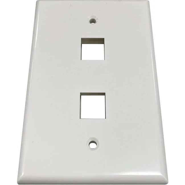 Tripp Lite Tripp Lite N042AB002IVG 2-port single-gang keystone switch plate ivory gloss — product photo