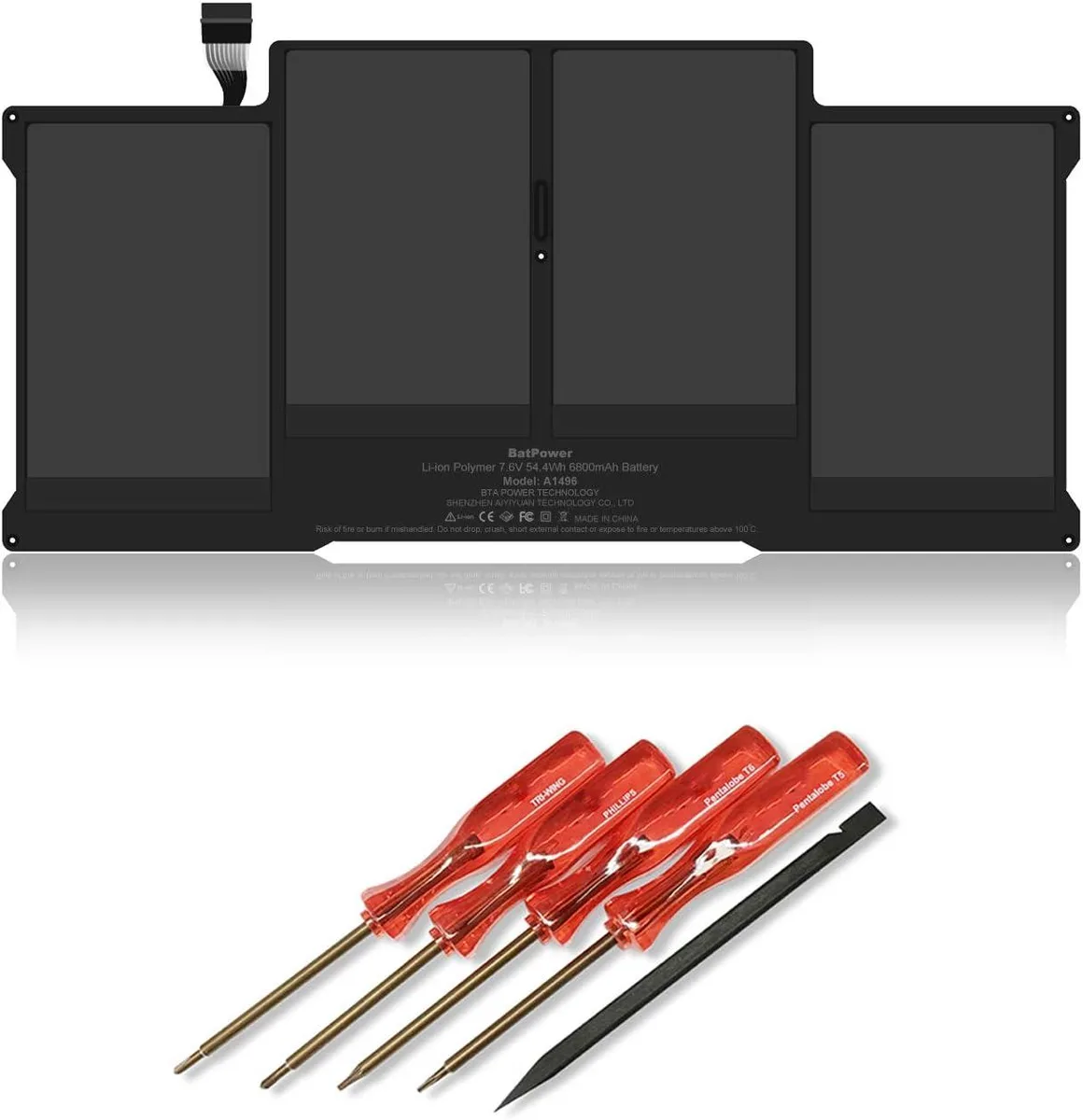 myVolts myVolts A1496 Laptop Battery 54.4Wh for MacBook Air 13" A1466 — product photo