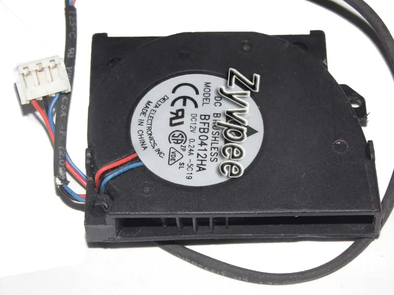 Zyvpee Zyvpee BFB0412HA -5C19 12V 0.24A 3-pin blower fan — product photo