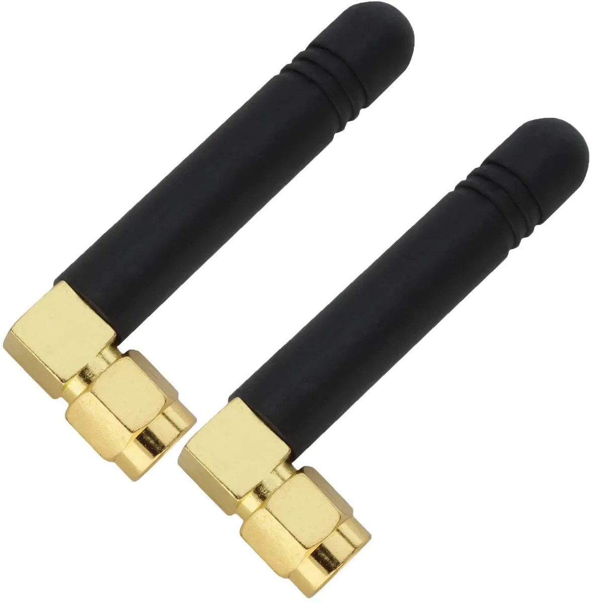 SHOPCORP GSM Antenna GA2/GA1 L-Type SMA Male 2.5 dBi 850-2100/2400 MHz 2 Pack — product photo