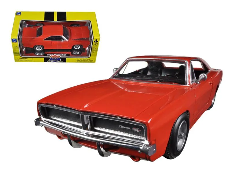 New Ray Toys New Ray Toys 1969 Dodge Charger R/T Orange 1/25 Diecast Model Car — product photo