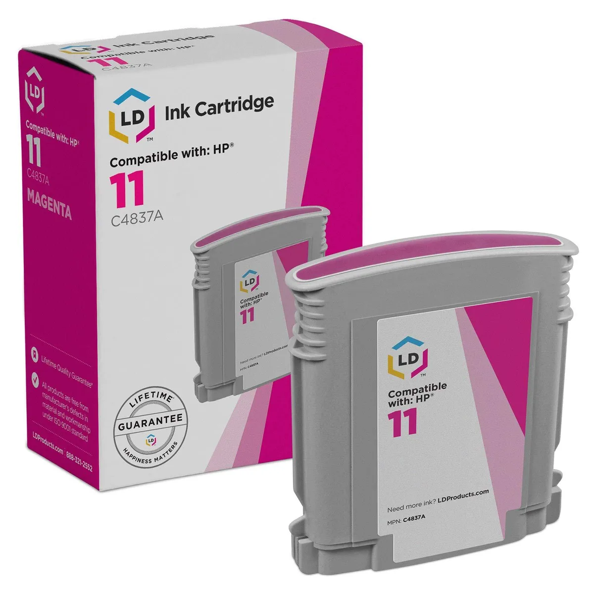 LD Products LD Products Remanufactured Ink Cartridge HP 11 C4837A Magenta — product photo