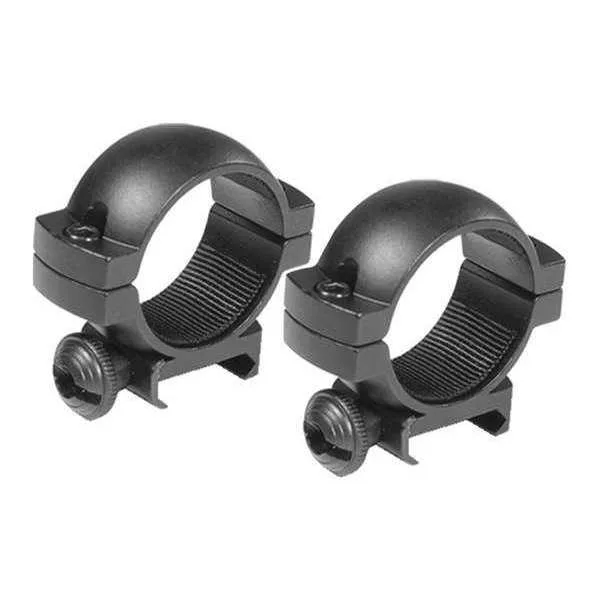 Single matte-finish 30mm low Weaver scope ring in T6 aluminium