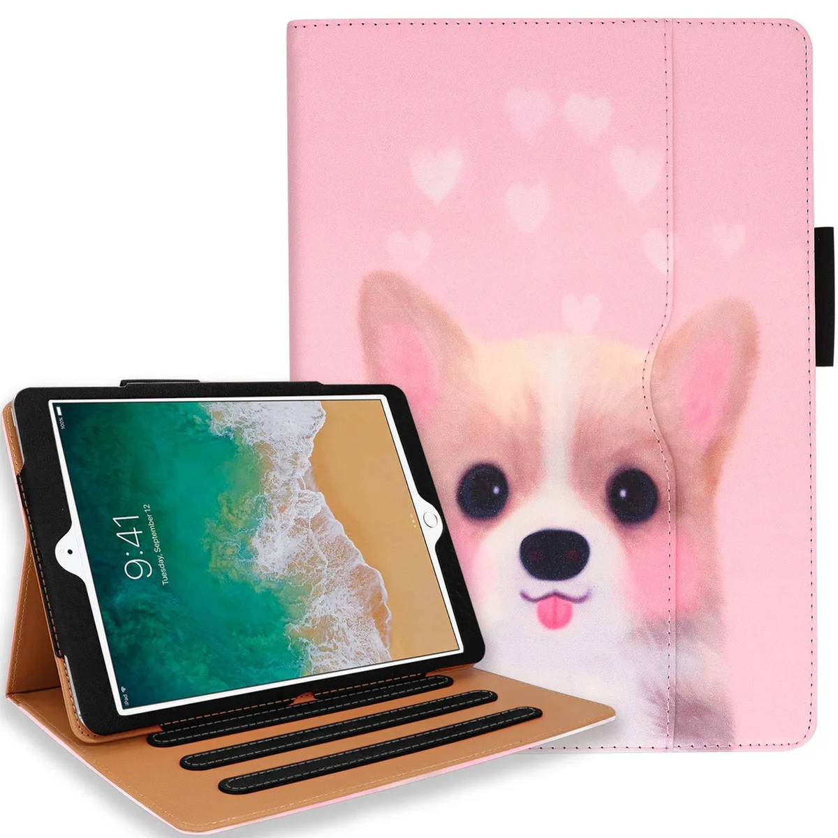 Newqiang Newqiang iPad 7th Gen 10.2 Case Lovely Dog — product photo