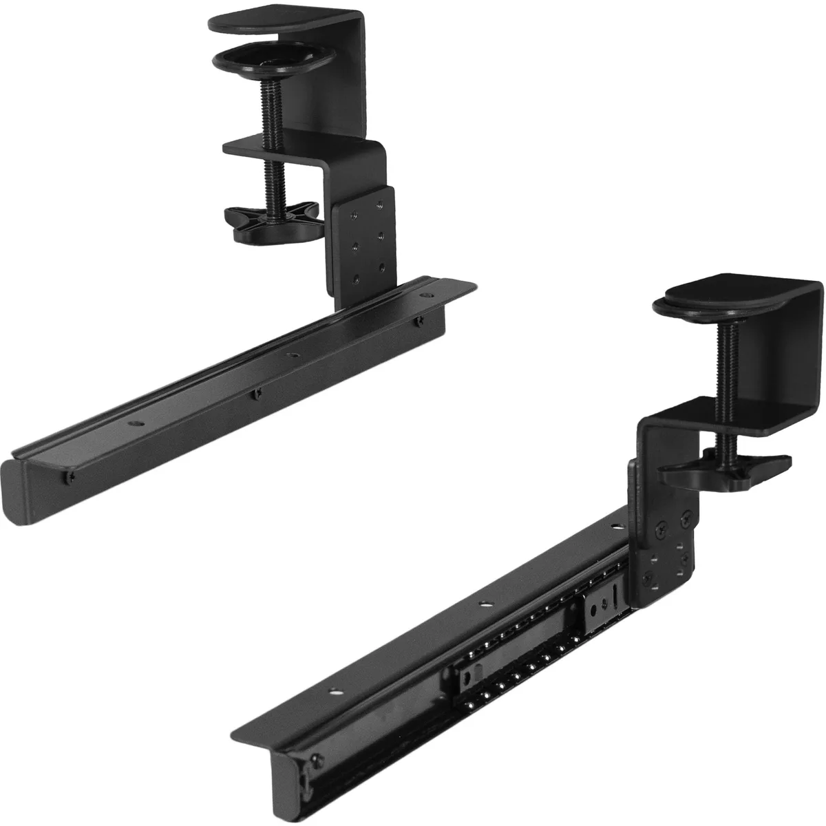 VIVO VIVO Height Adjustable Clamp &amp; Rail Set for Custom Wood Keyboard Tray 11 lb Pack of 2 — product photo