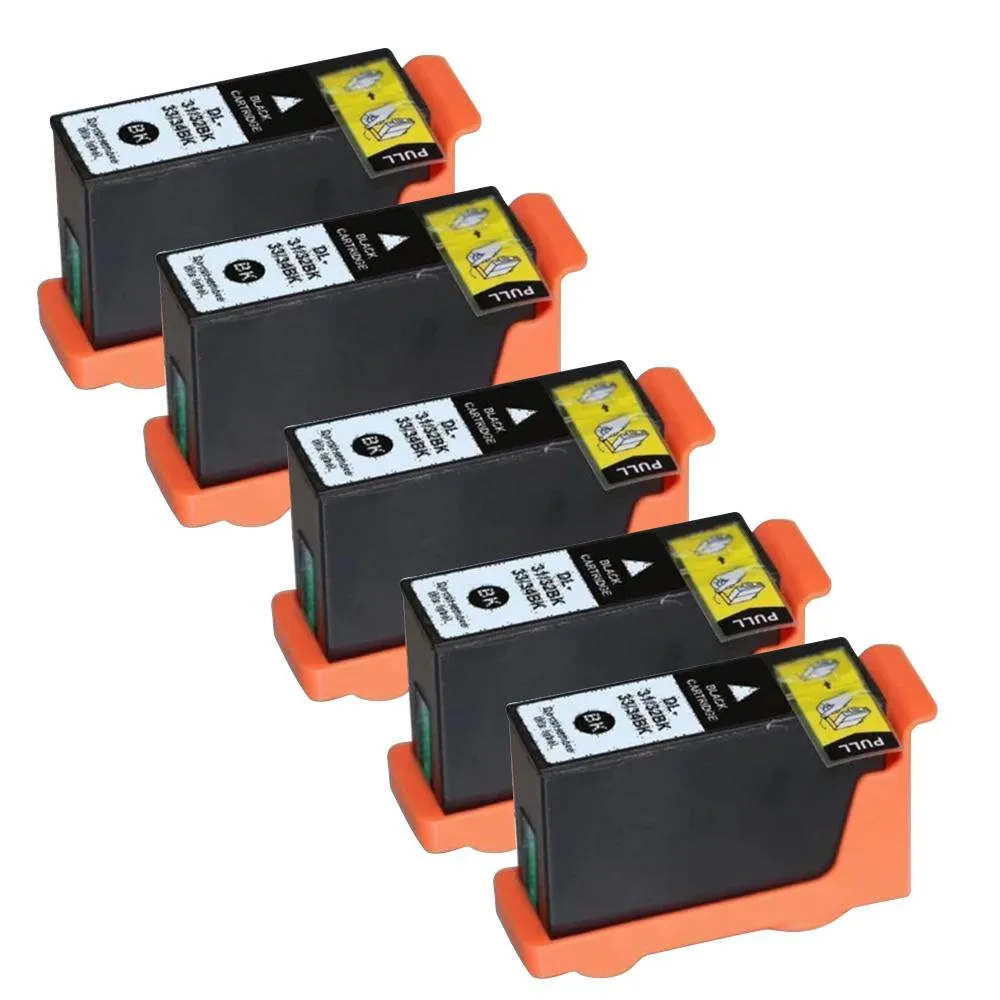 Ninestar Technology Ninestar Technology Dell Series 31 32 33 34 Black Ink Cartridge 5 Pack 600 Pages — product photo