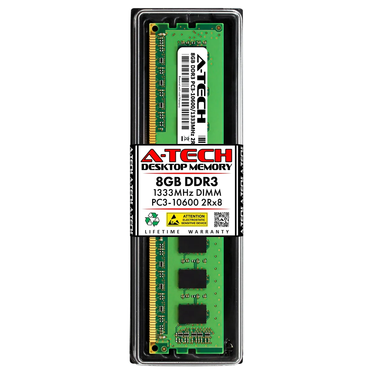 A-Tech A-Tech 8GB DDR3 1333MHz 240-Pin Desktop RAM — product photo