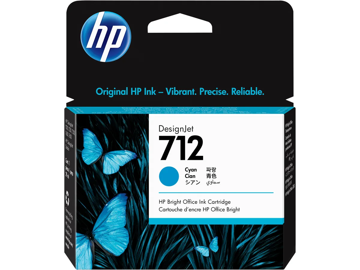 HP HP 3ED67A 712 Cyan 29 ml ink cartridge — product photo