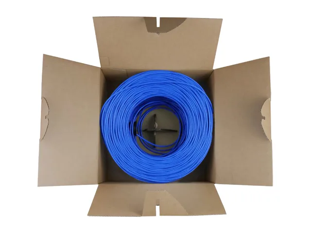 Nippon Labs Nippon Labs 50CPE-5E-SD-1K-BL 1000 ft 24AWG Cat5e network ethernet cable — product photo