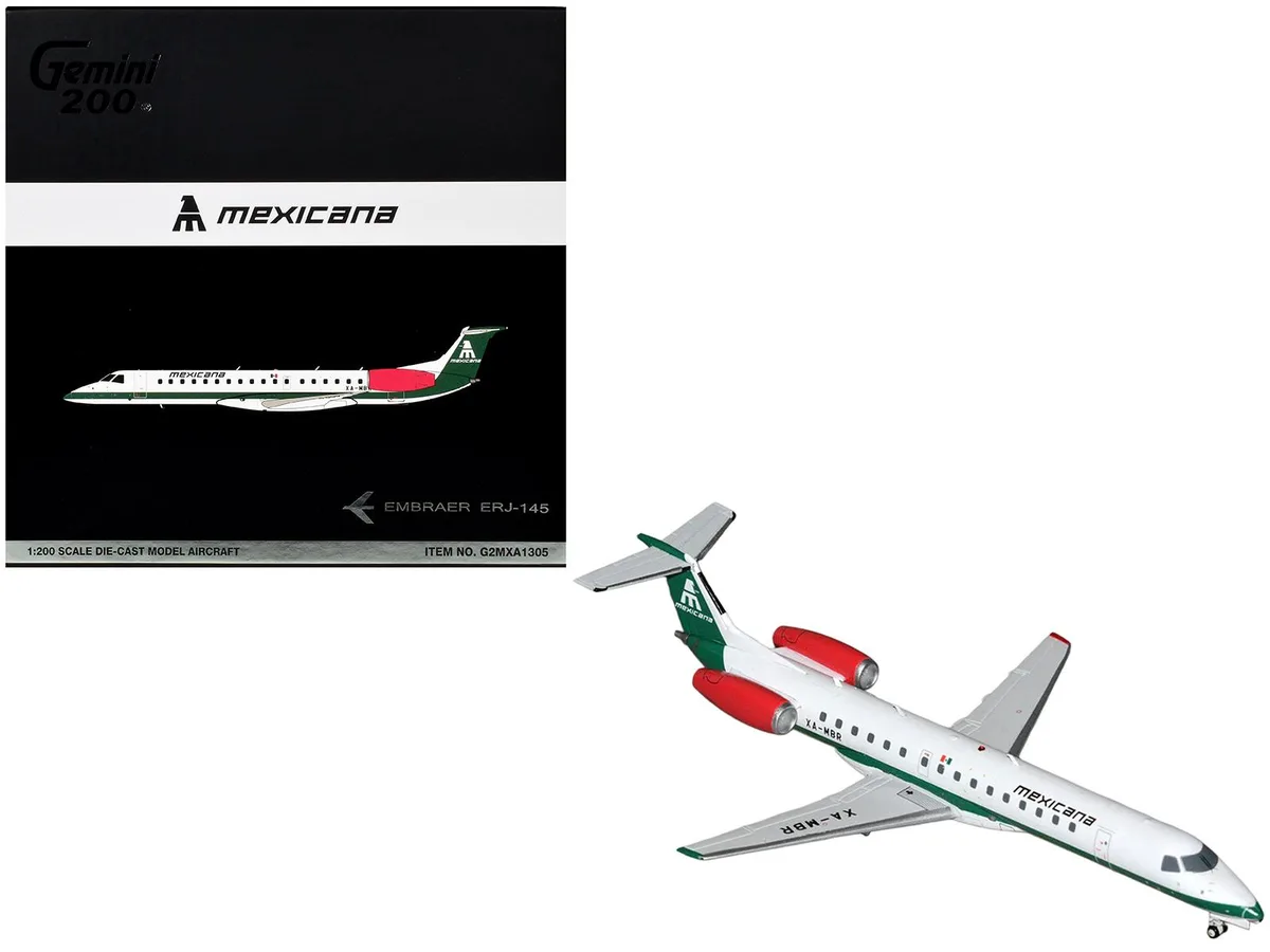 GeminiJets GeminiJets Embraer ERJ-145 "Mexicana de Aviacion" XA-MBR 1/200 Diecast Model — product photo