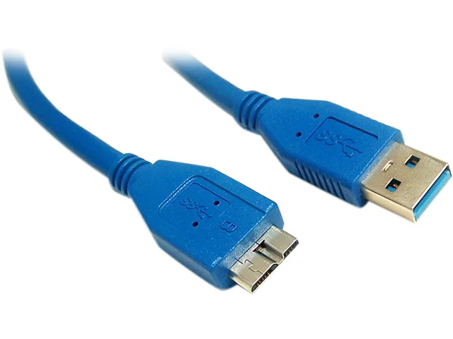 Micro Connectors Micro Connectors E07-306AMB-BL USB 3.0 A to Micro B Cable 6ft Blue — ürün fotoğrafı