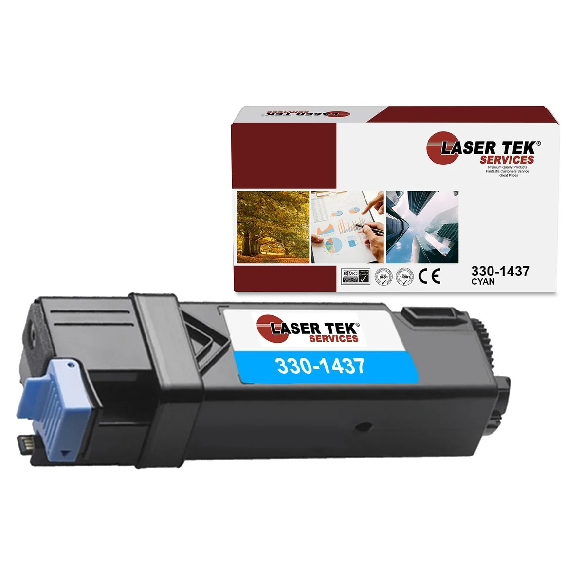 Laser Tek Services Laser Tek Services 330-1437 Cyan Toner Cartridge for Dell 2130CN 2135CN — product photo