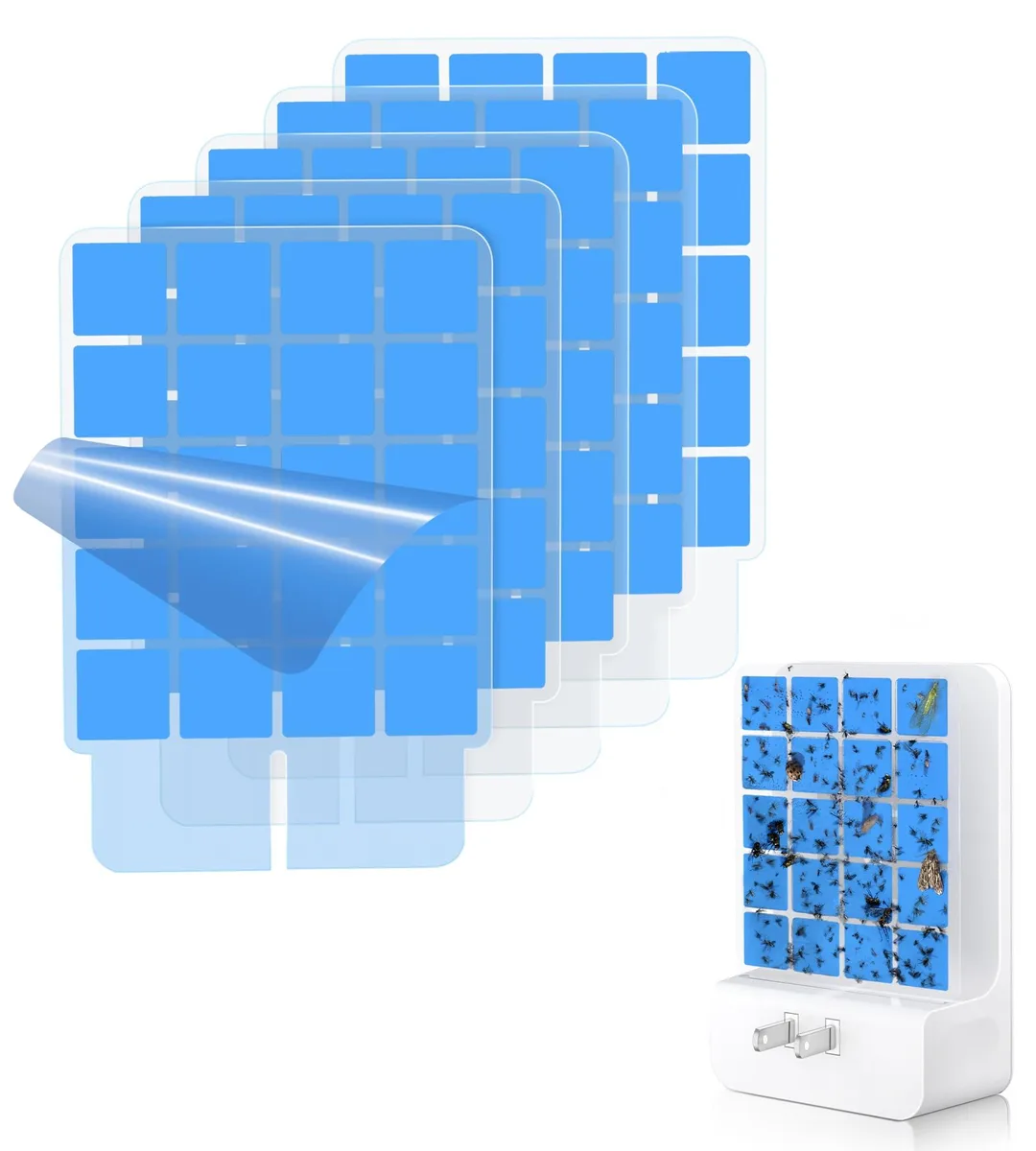  Meterk N386A-C 5 Double-Sided Adhesive Card Refills Blue — product photo