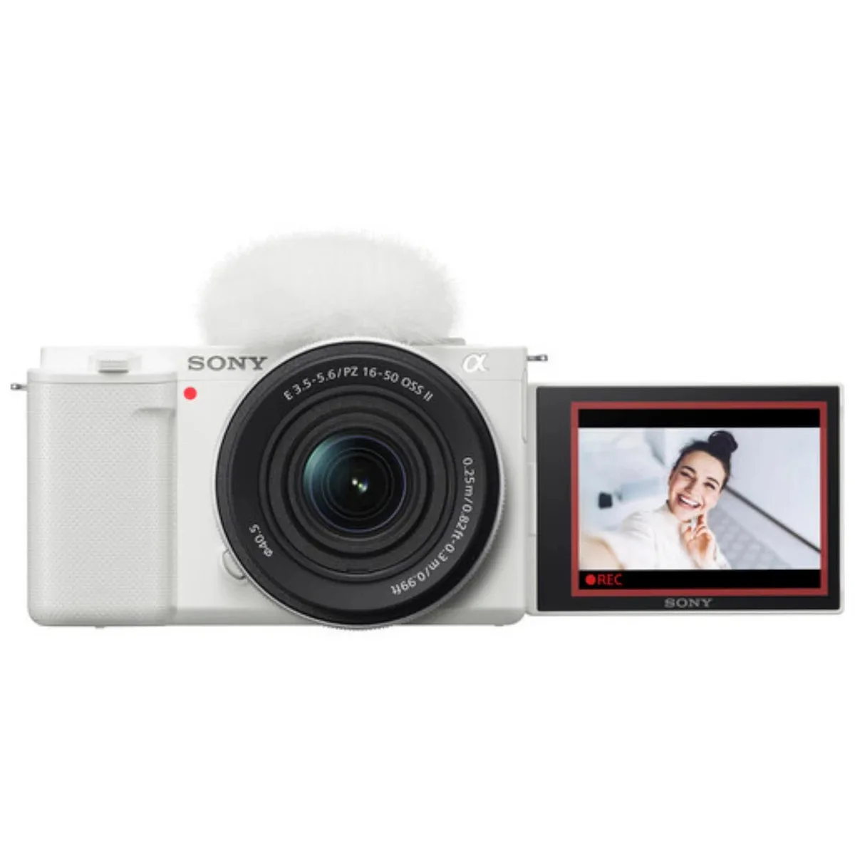 Sony Sony Alpha ZV-E10 24.2MP compact mirrorless camera with 16-50mm f/3.5-5.6 II lens — product photo
