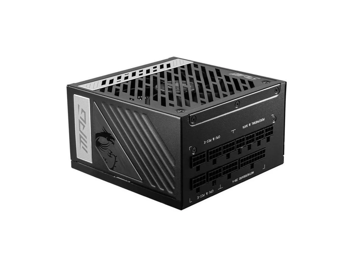 MSI MSI MPG A1000G 1000W 80 Plus Gold ATX power supply — product photo