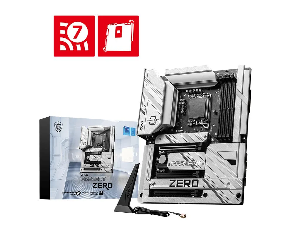 MSI MSI Z790 PROJECT ZERO D5 Intel motherboard — product photo