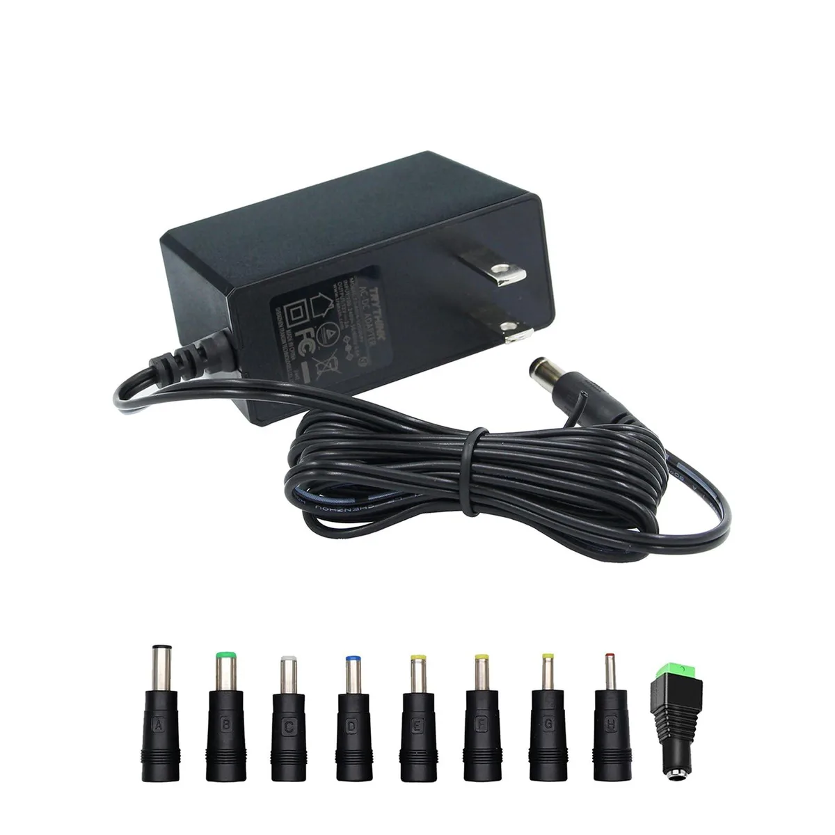  Dell TS-A024-120200AY 12V 2A 24W power adapter with 9 tips — product photo