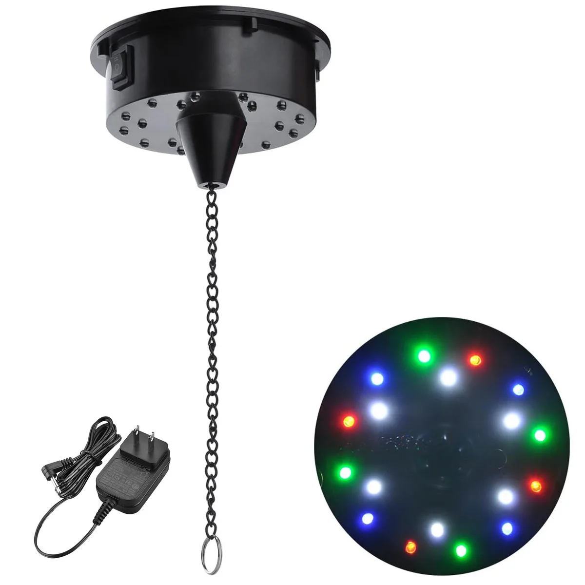 Yescom USA, Inc. Yescom USA, Inc. Disco Ball Motor 6RPM 18 RGBW LED Party Supply — product photo