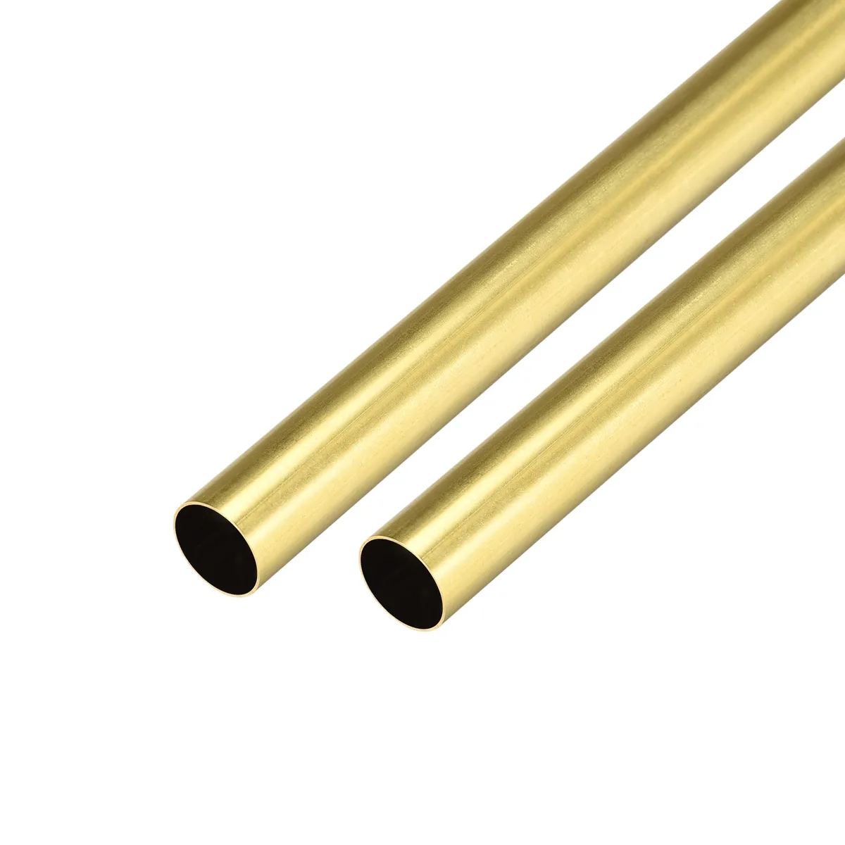 Unique-Bargains Unique-Bargains Brass Round Tube 14mm OD 0.5mm Wall 300mm 2 Pcs — product photo