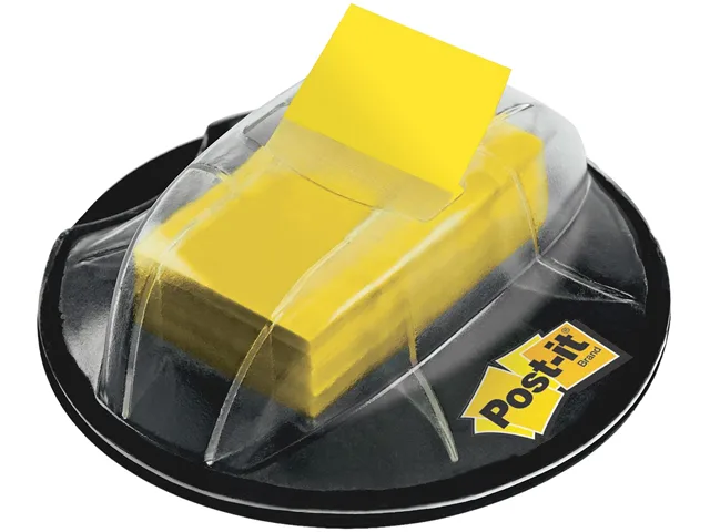 3M 3M 680HVYW Post-it Flags Desk Grip Dispenser 200 Yellow — product photo