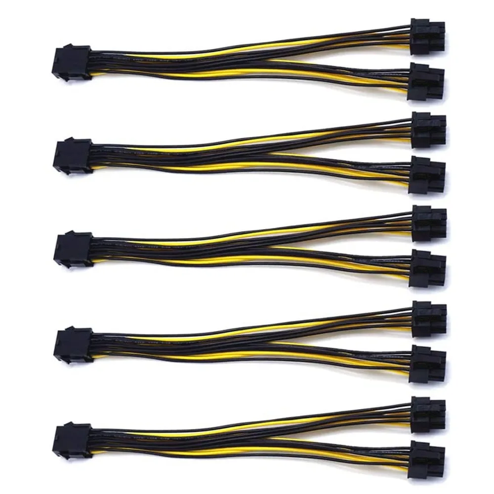 IMC IMC 5-Pack PCI-E 8-Pin to 2x 8-Pin (6+2) Power Splitter Cable — product photo