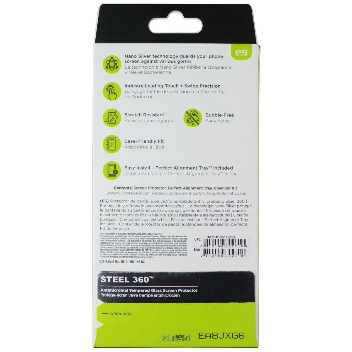 PureGear PureGear Steel 360 Tempered Glass Cover for Samsung Galaxy S24 FE — product photo