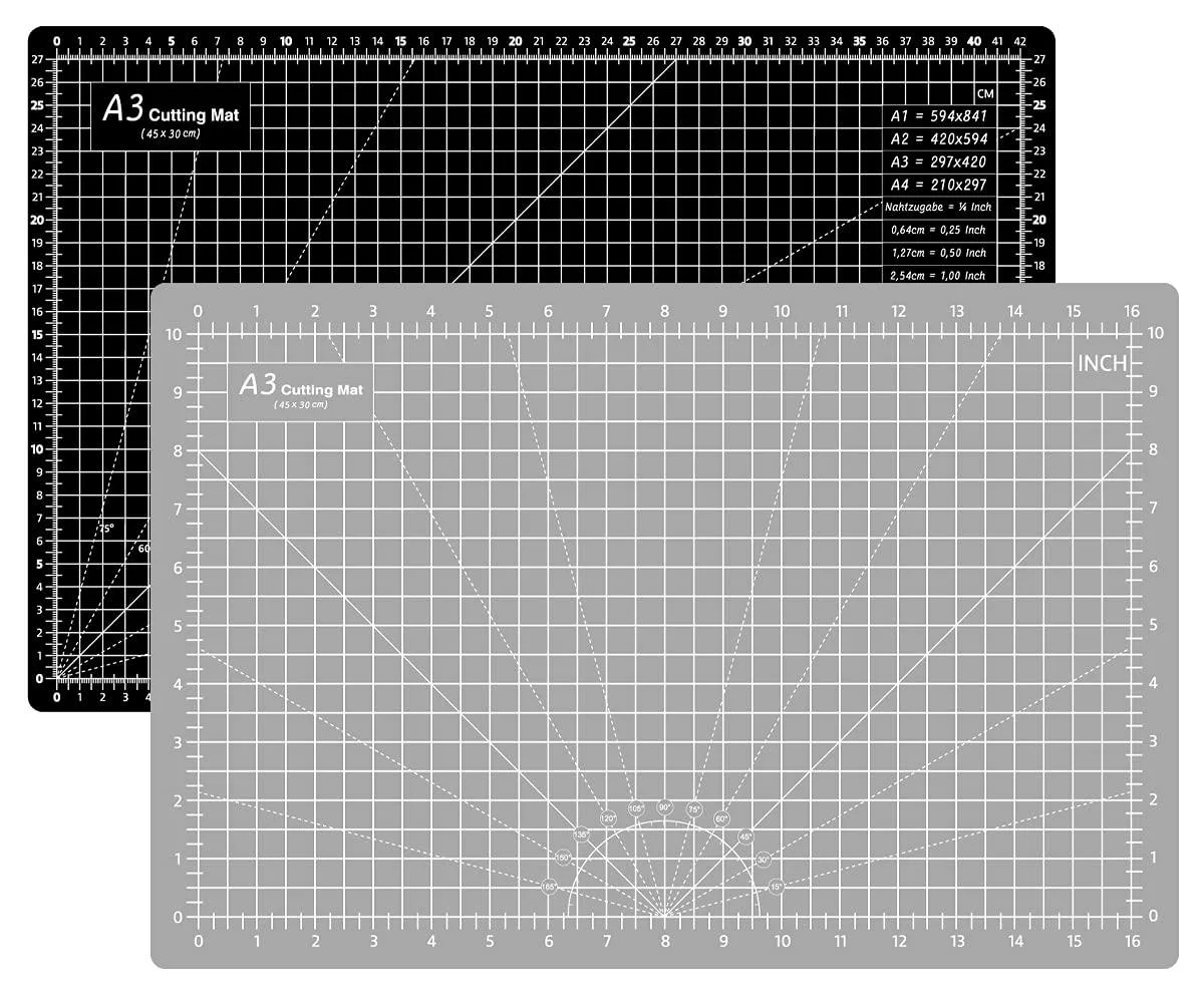  Headley Tools Self-Healing Cutting Mat 12 x 18 in 3 mm Grey/Black — product photo