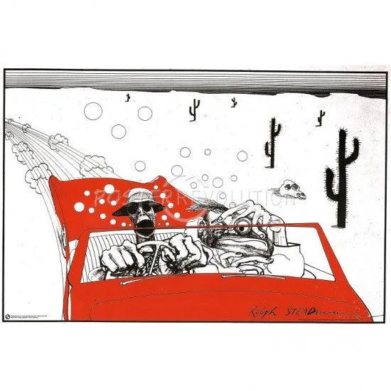 Ralph Steadman Fear & Loathing poster print 24 x 36 inches on heavy paper