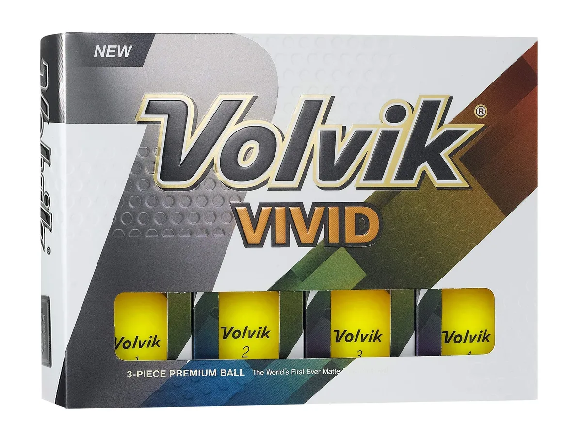 Volvik Volvik Vivid Golf Balls Yellow 12 Pack — product photo