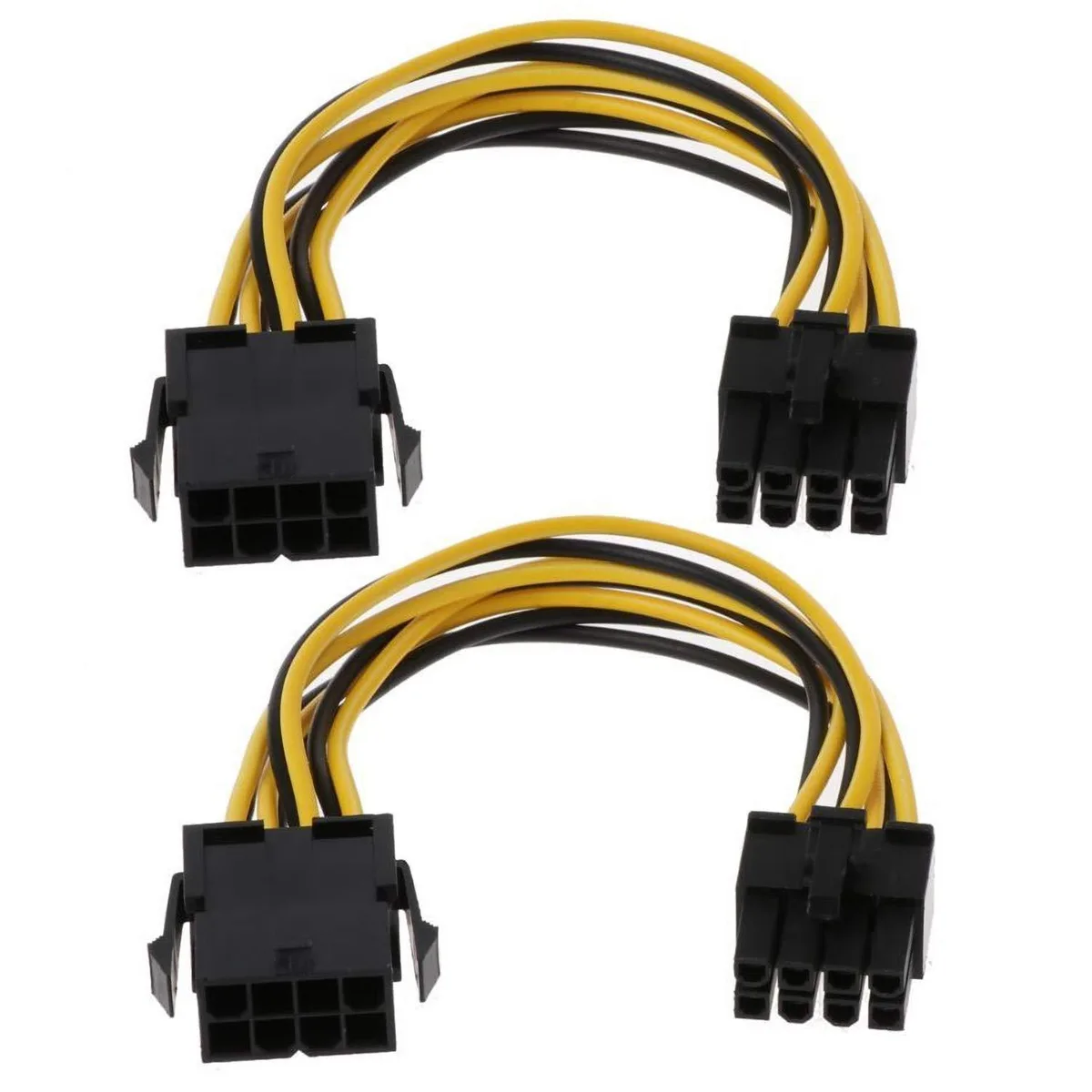 Vszerda Vszerda CPU 8-pin Female to PCIe 8(6+2) Male 18cm 2-pack — product photo