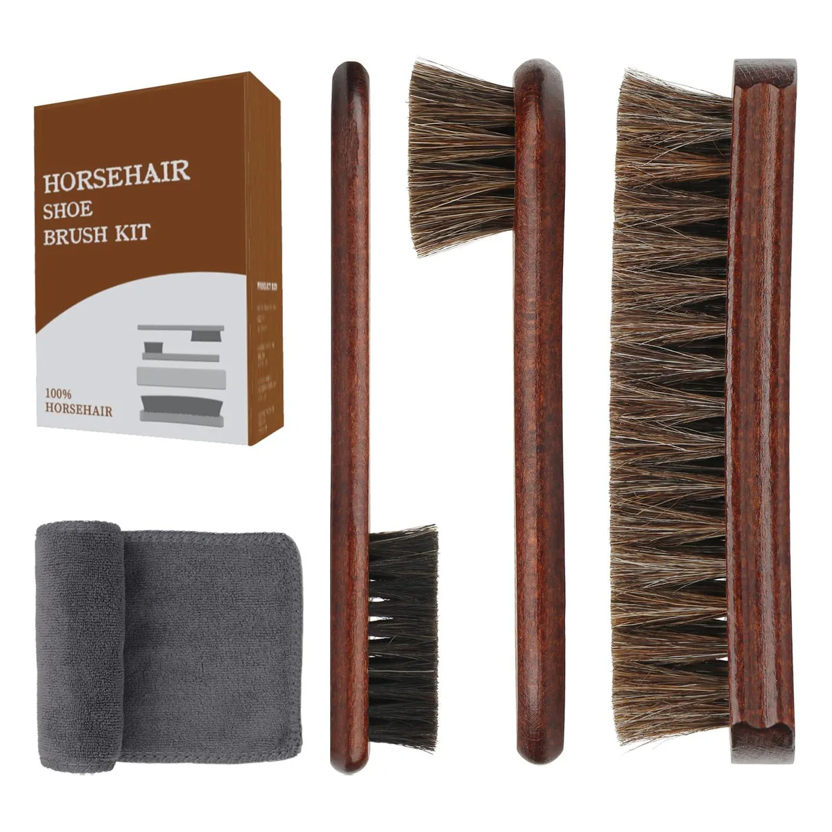 REAL HOME Innovations Professional 4-piece Shoe Care Set — product photo