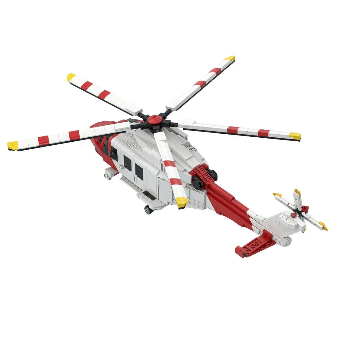 ZITIANYOUBUILD ZITIANYOUBUILD AW139 Twin-engine Helicopter Building Blocks 1460PCS — product photo