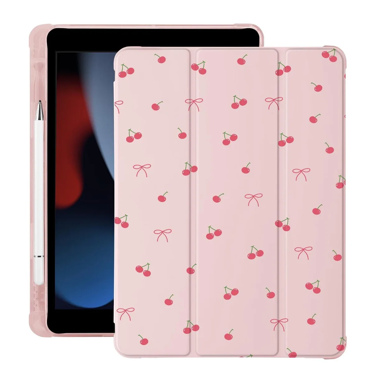Bipra Bipra 2 in 1 Accessory for iPad Air 3 / iPad Pro 10.5 2017 Pink Cherry Bow — product photo