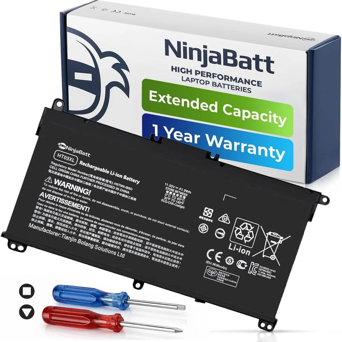  HT03XL Laptop Battery 11.55V 3630mAh 41.7Wh — product photo
