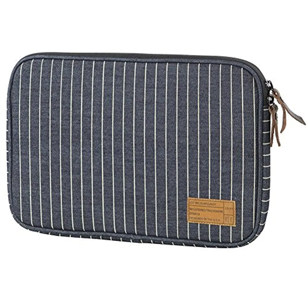Blue denim sleeve with rear zip pocket for Surface 3
