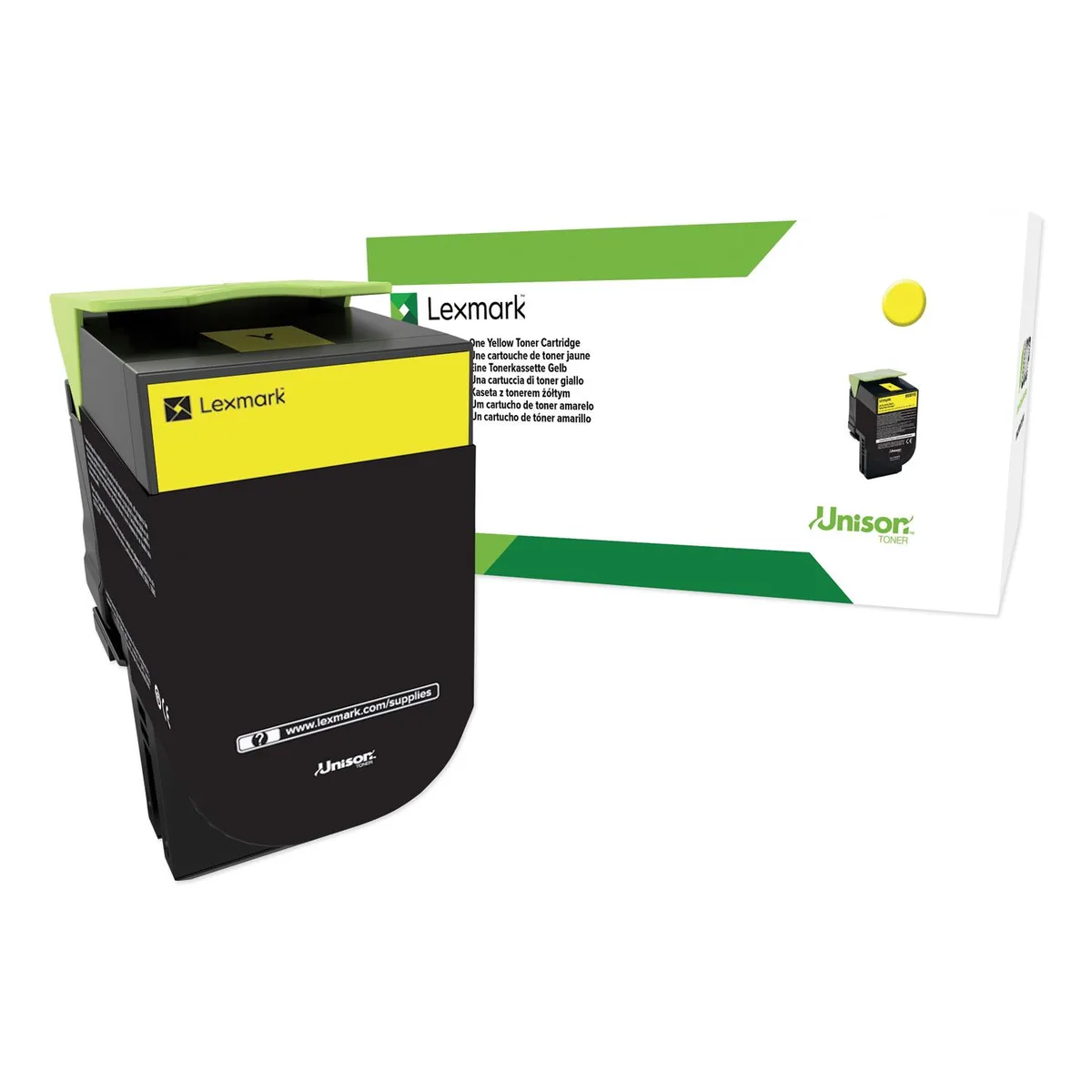 Lexmark Lexmark 24B6010 High-Yield Toner Yellow 3000 Page-Yield — product photo